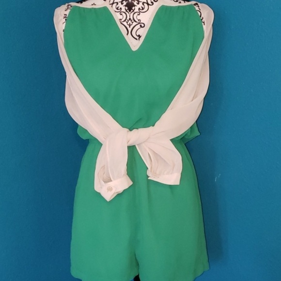 Ark & Co. For Anthropologie Green Romper - Picture 5 of 6